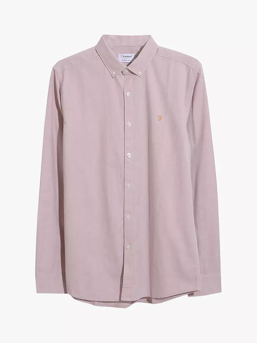 Steen Organic Cotton Long Sleeve Shirt - Dark Pink