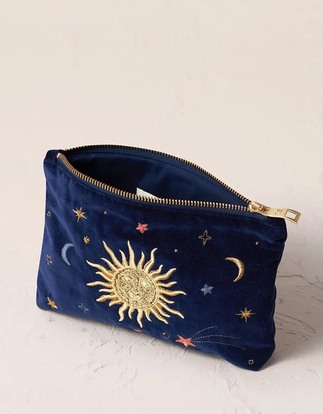 Elizabeth Scarlett Celestial Mini Pouch - Navy