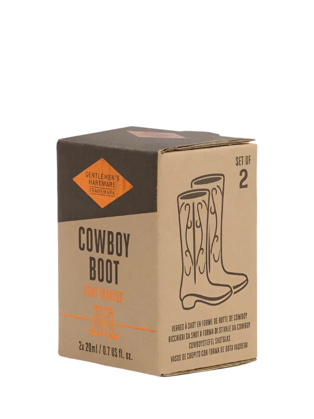 Cowboy Boot Shot Glasses - Set of 2