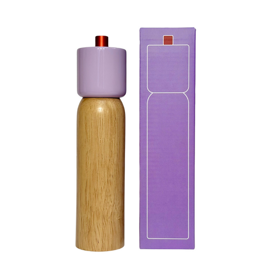 Maegen Salt/Pepper Grinder - Lilac & Red Flat-top