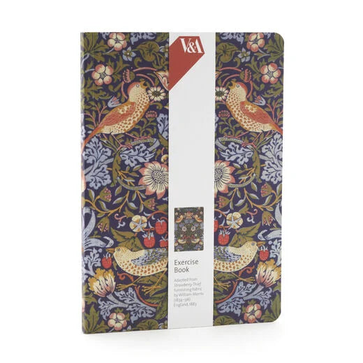 V&A Strawberry Thief William Morris A6 notebook