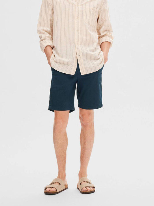 Selected Homme Miles Flex Shorts - Sky Captain