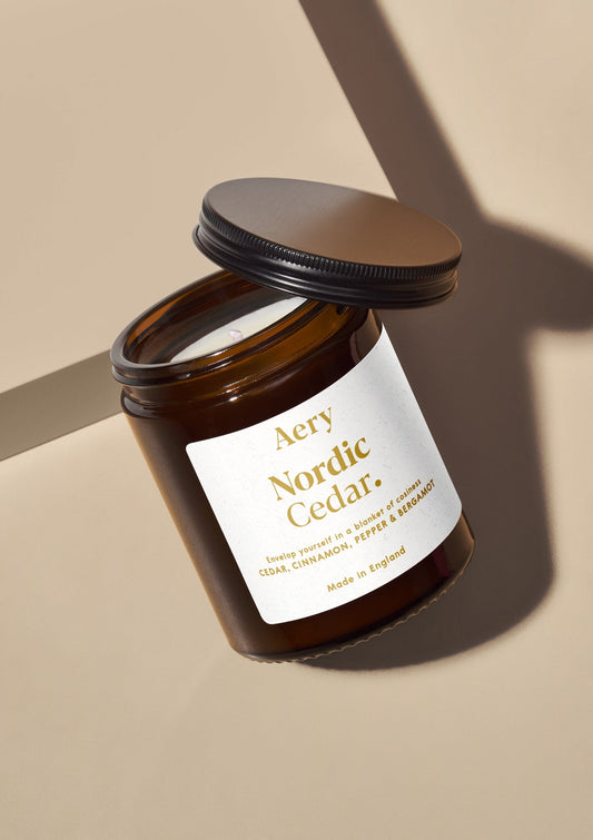 Aery Scented Jar Candle - Nordic Cedar