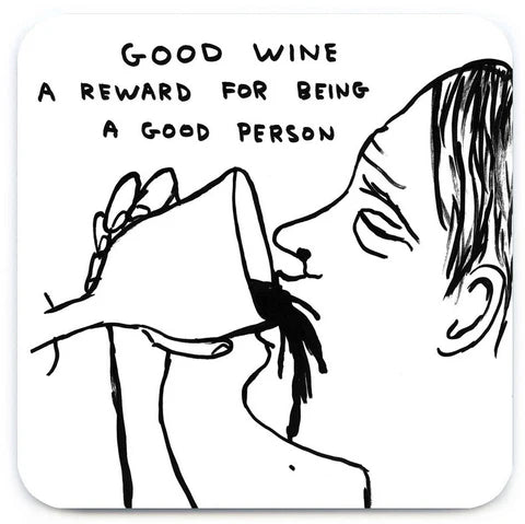 David Shrigley Coaster - Good Wine