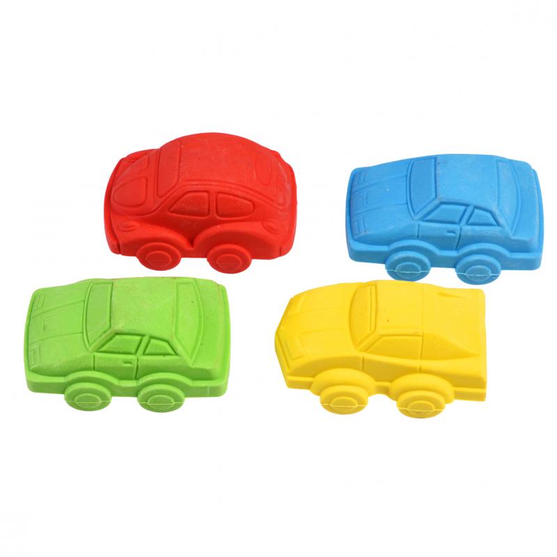 Car Erasers - Set of 4