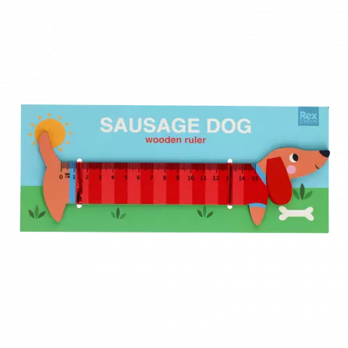 Wooden Ruler - Sausage Dog