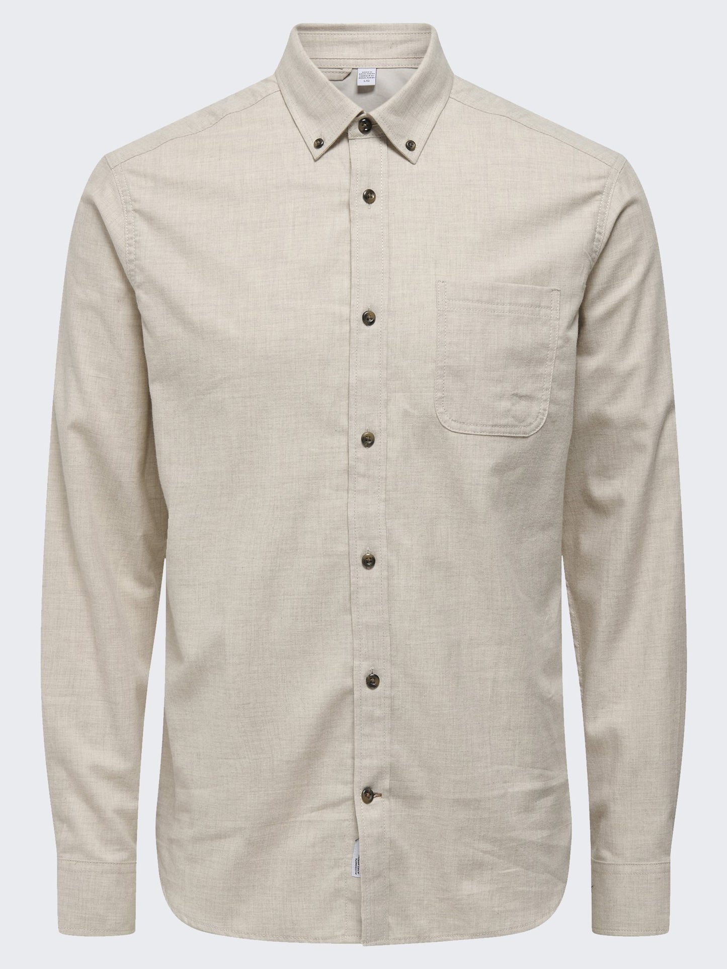 Only & Sons Gudmund Slim Shirt - Silver Lining