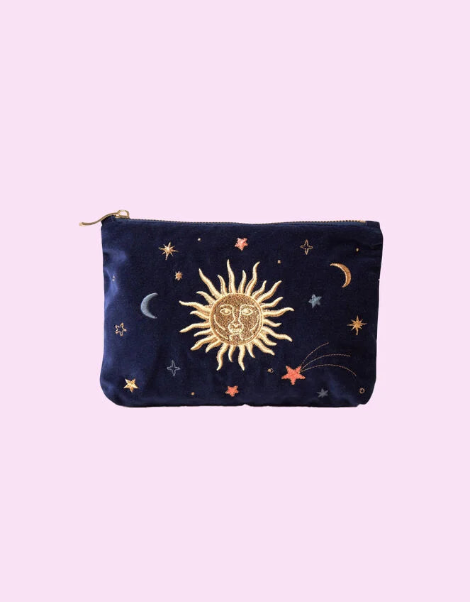 Elizabeth Scarlett Celestial Mini Pouch - Navy