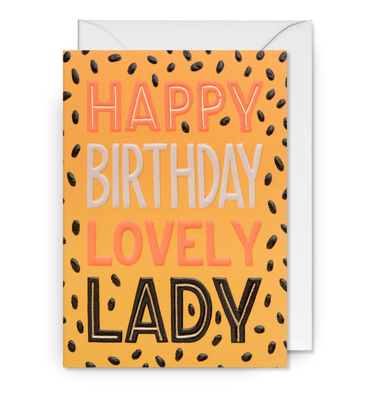 Happy Birthday Lovely Lady Card