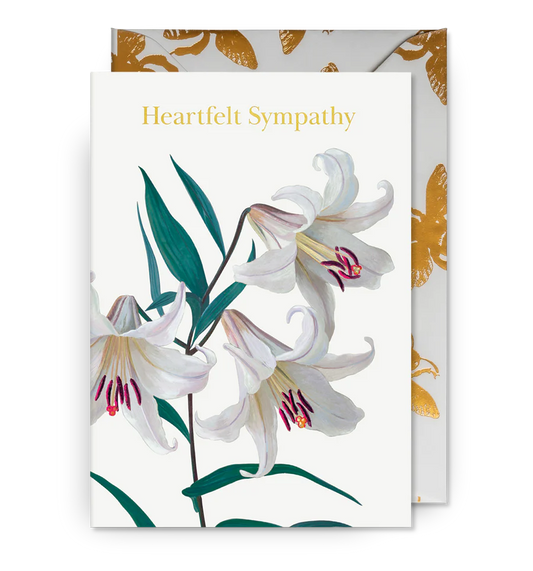 Heartfelt Sympathy Rhododendron Card