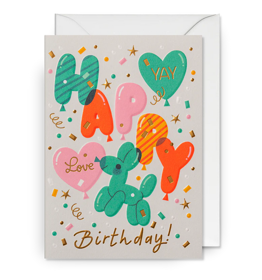 Balloon Animal Birthday Card