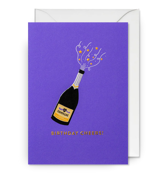 Birthday Cheers! Champagne Card