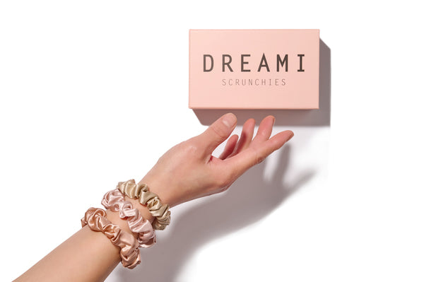 Dreami Scrunchies - Caramel, Champagne, Pink