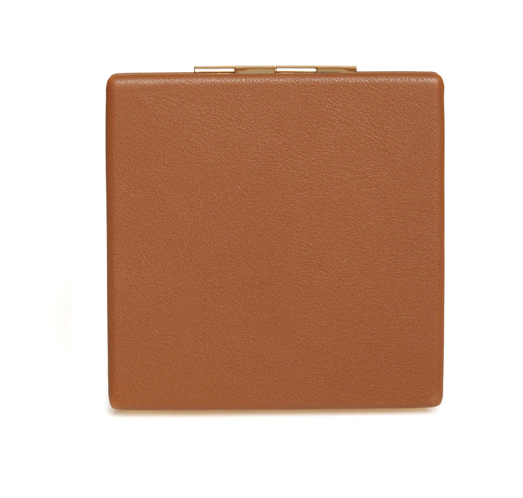 Alice Wheeler Vienna Mirror Compact - Tan