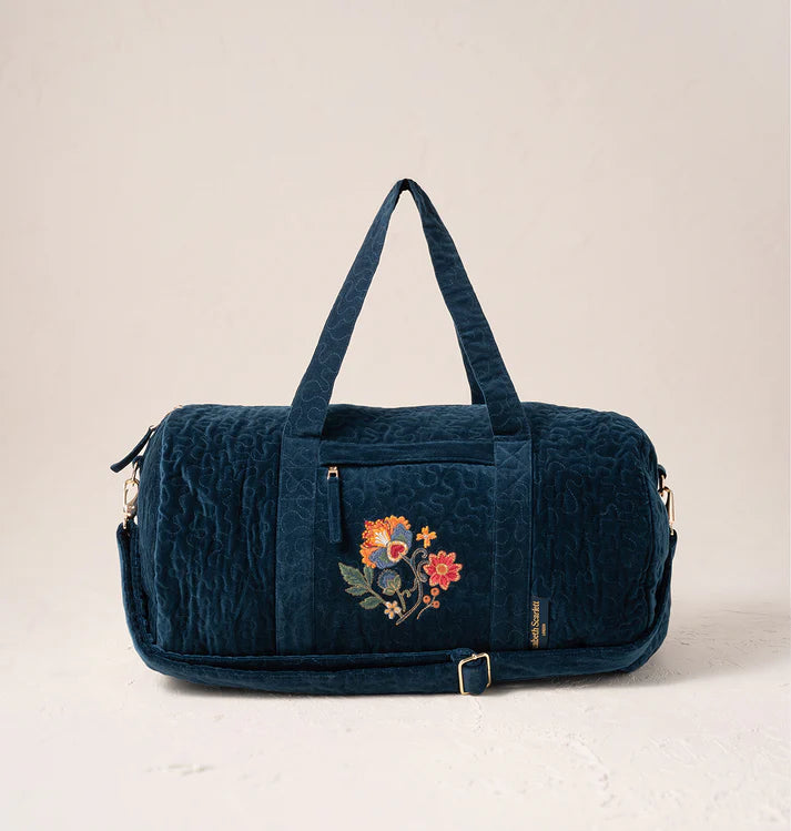 Elizabeth Scarlett Botanical Garden Overnight Bag - Ink Blue