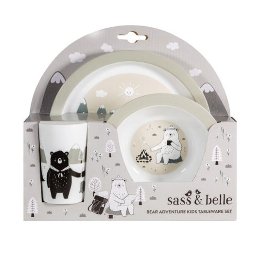 Bear Adventure Kids Tableware Set