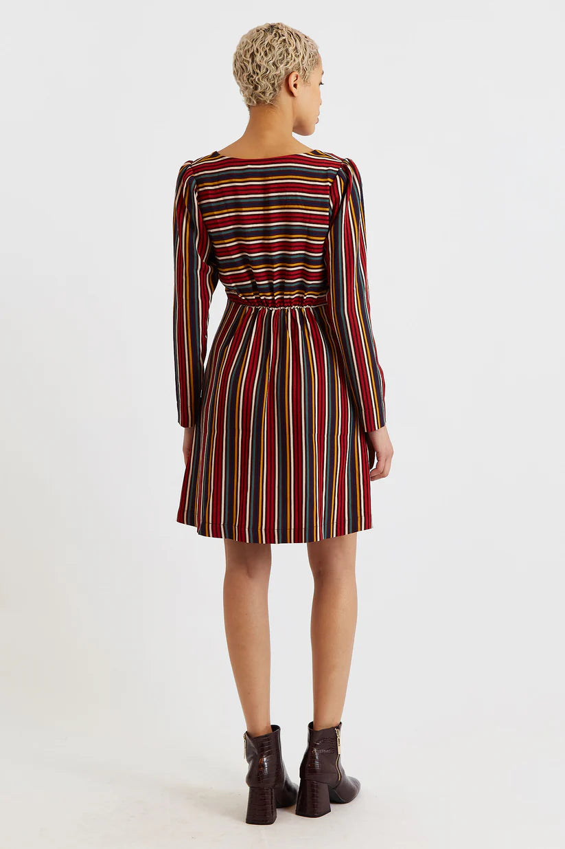 Louche Cossette Long Sleeve Mini Dress - Stripe