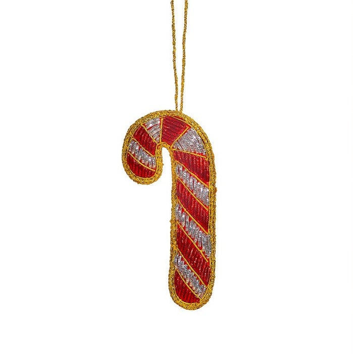 Candy Cane Zari Decoration