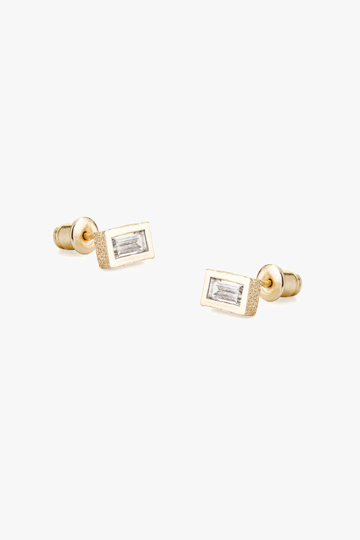 Tutti & Co Flare Stud Earrings - Gold