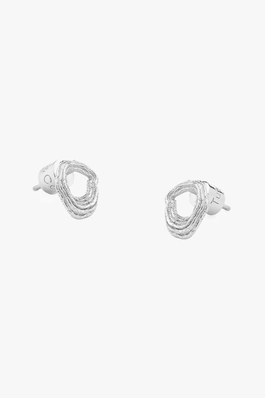 Tutti & Co Drift Hoop Earrings - Silver