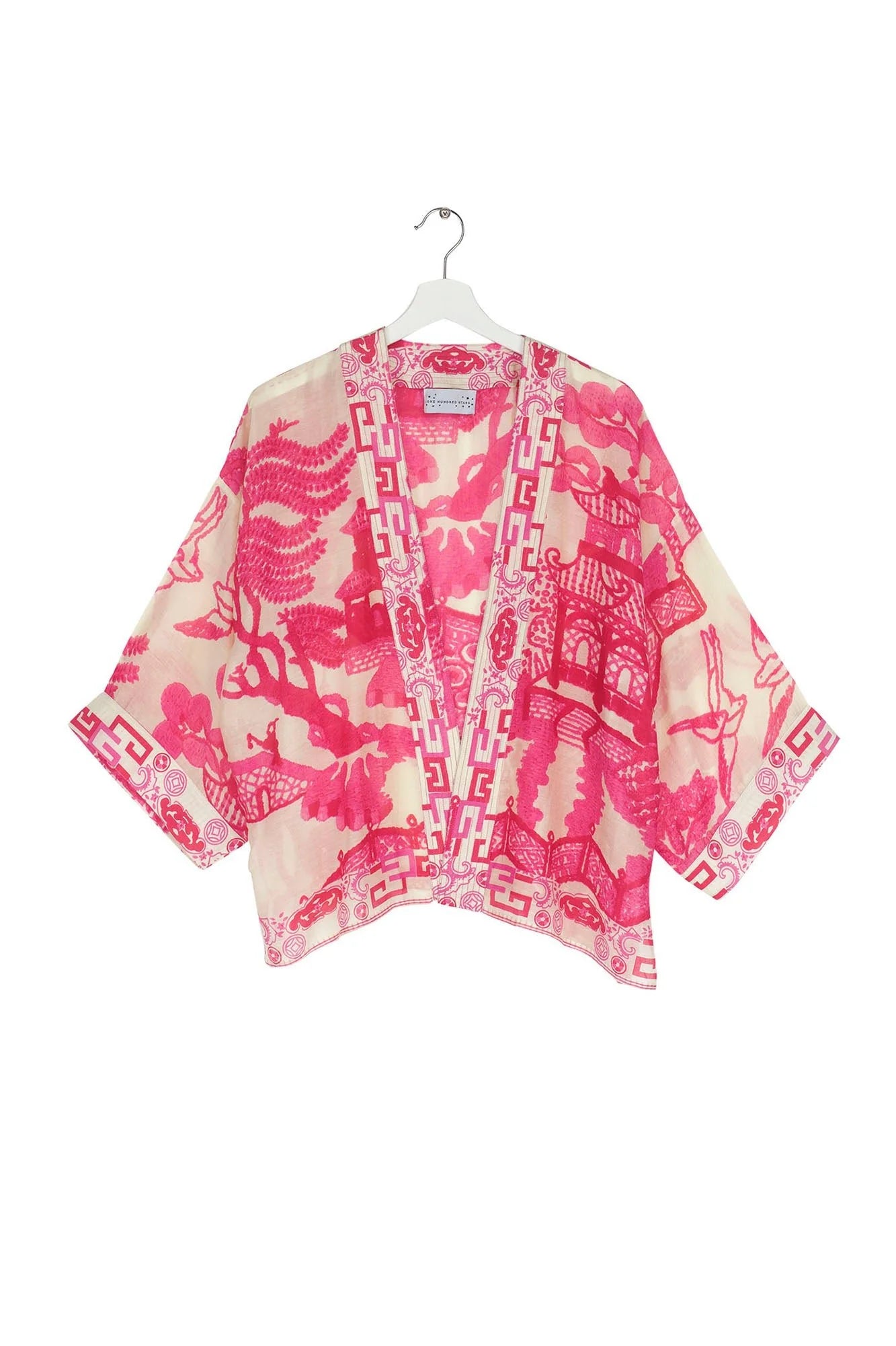 Giant Willow Fuchsia Pink Kimono - One Hundred Stars