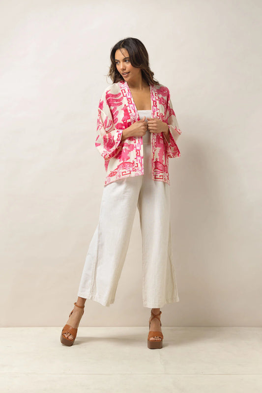 Giant Willow Fuchsia Pink Kimono - One Hundred Stars