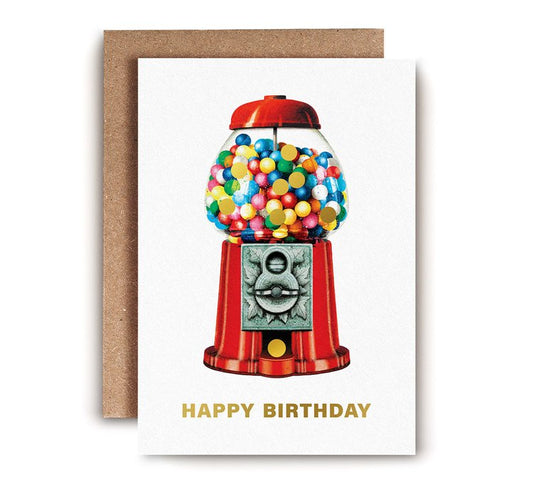 Gumball Machine Birthday Card