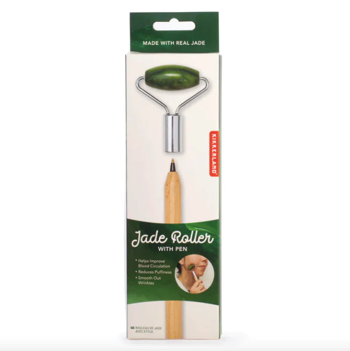 Jade Roller with Pen