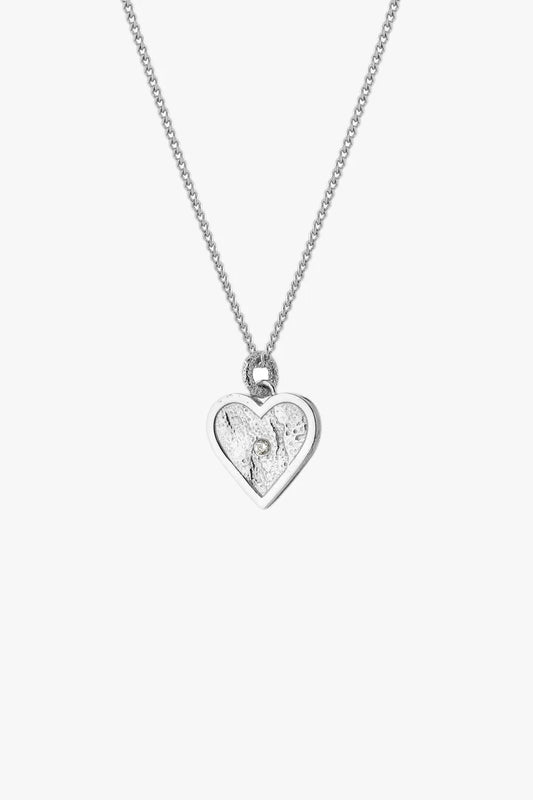 Tutti & Co Loyalty Heart Necklace - Silver