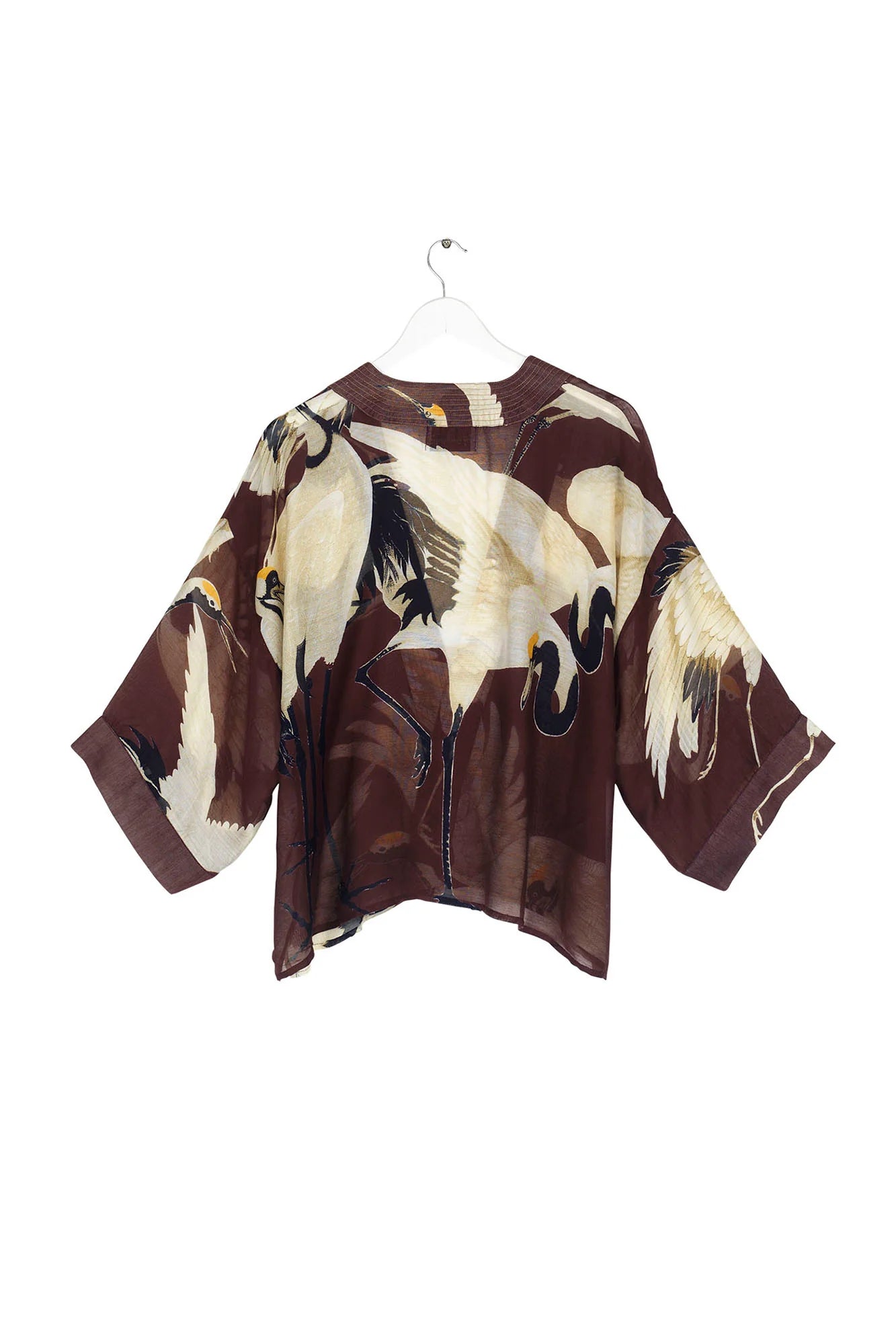 Stork Burgundy Kimono - One Hundred Stars