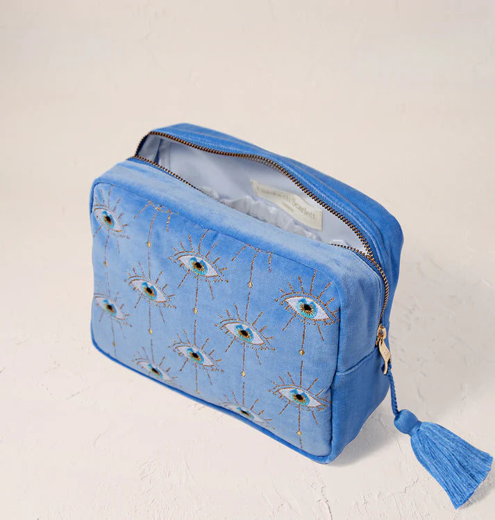 Elizabeth Scarlett Mystical Eye Wash Bag - Caribbean Blue