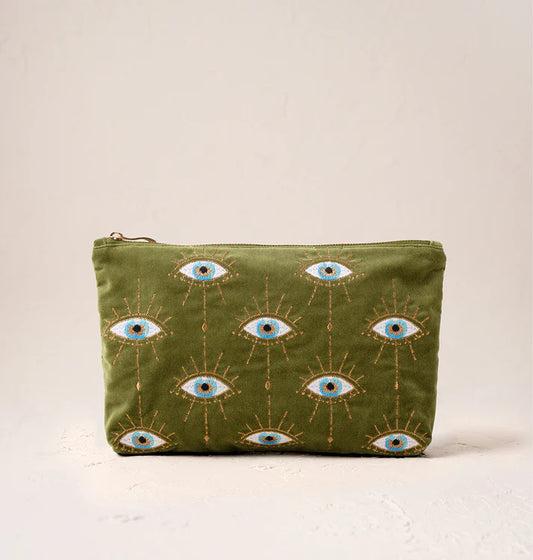 Elizabeth Scarlett Mystical Eye Everyday Pouch - Garden Green