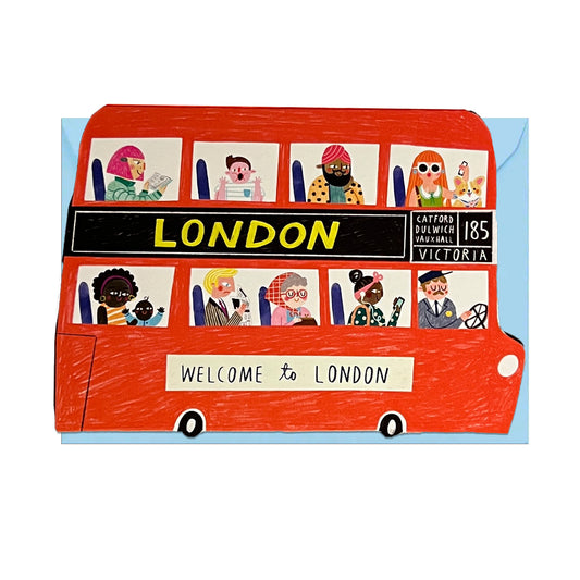 London Double Decker Bus Card