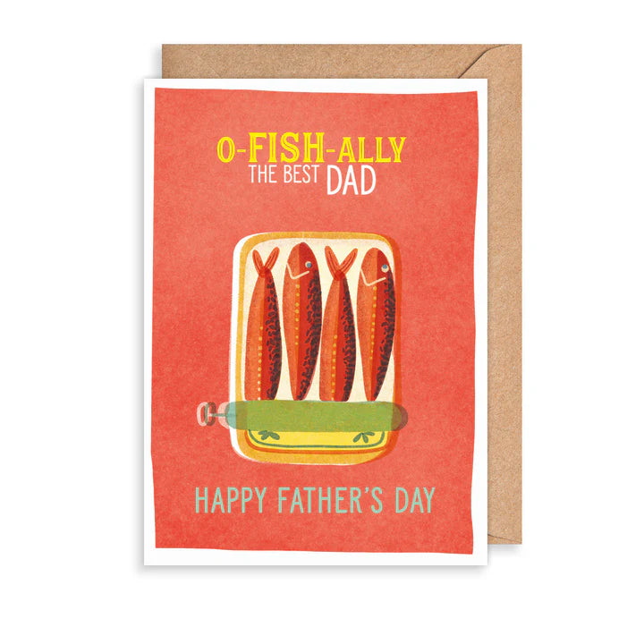 O-Fish-Ally Best Dad Father's Day Card