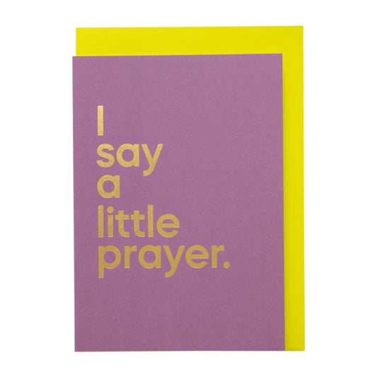 I Say A Little Prayer Song Card