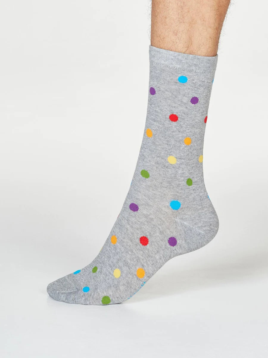 Men's Organic Cotton Rainbow Spots Socks – Lark London