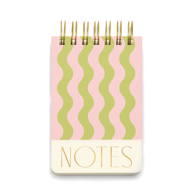 Twin Wire Notepad Wavy - Stripes