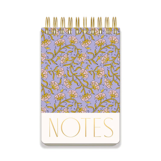 Large Chunky Notepad - Purple Vintage Floral