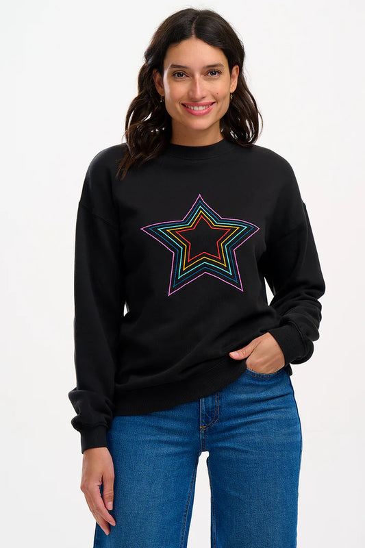 Sugarhill Noah Star Sweatshirt - Black