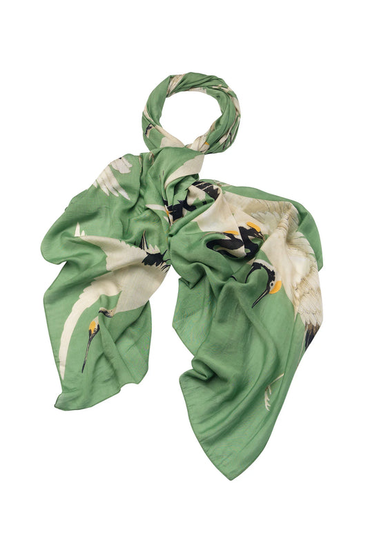 Stork Pea Green Scarf - One Hundred Stars