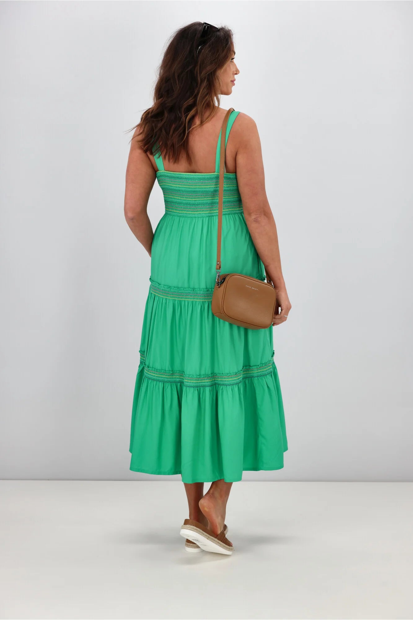 SugarHill Brighton Roxy Sun Dress - Green/Rainbow