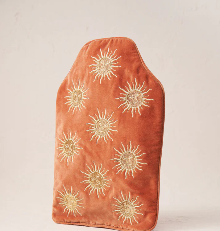 Elizabeth Scarlett Sun Goddess Hot Water Bottle - Rust