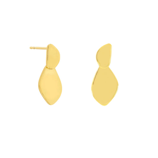 Vurchoo Pebble Link Studs Gold - Cameroon