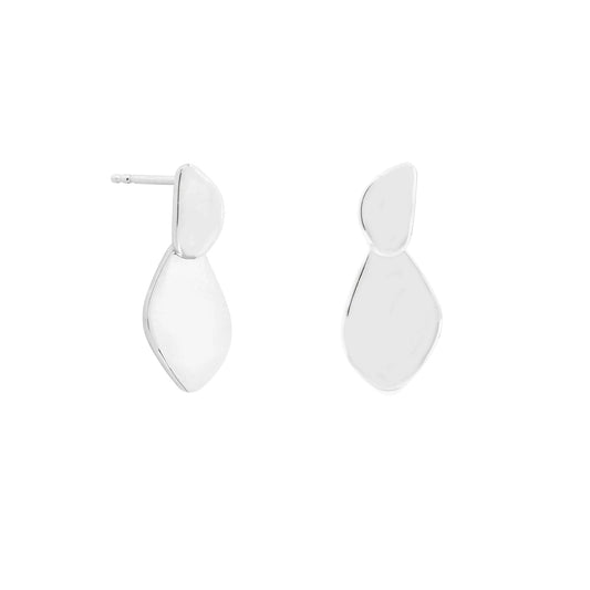 Vurchoo Pebble Link Studs Silver - Cameroon