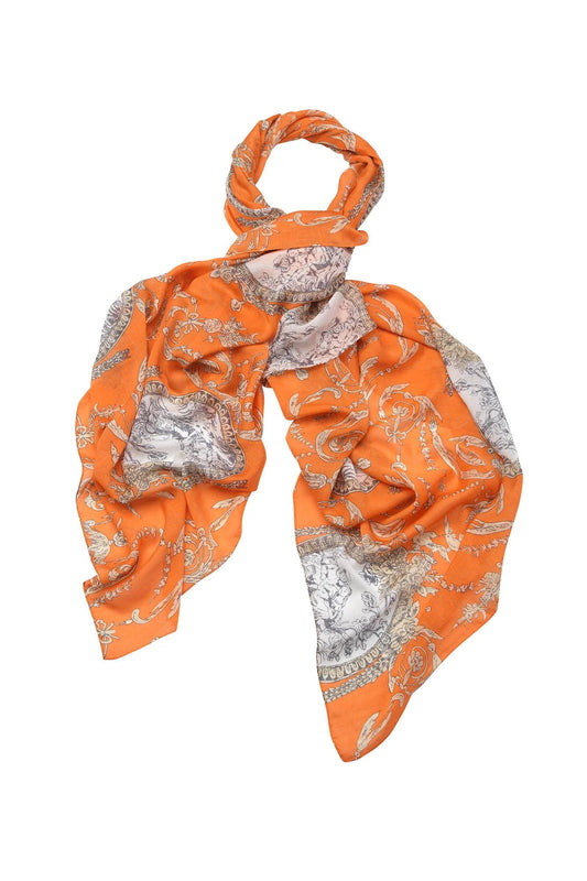 Valentine Orange Scarf - One Hundred Stars