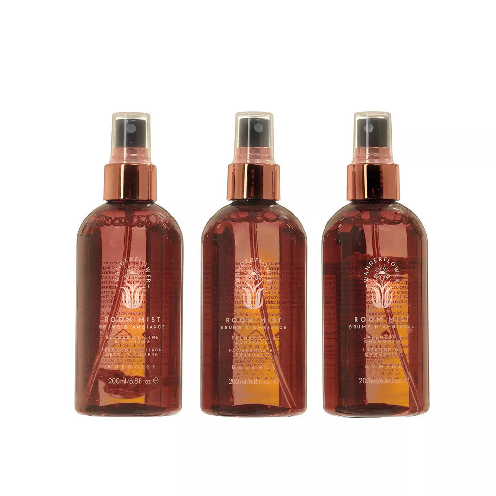 Wanderflower Mood Enhancing Room Mists - Set of 3