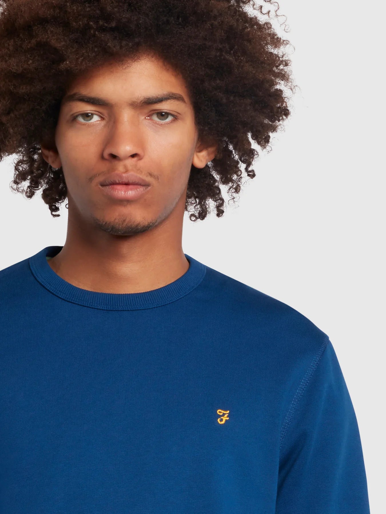 Tim New Crew Sweatshirt - Blue Peony