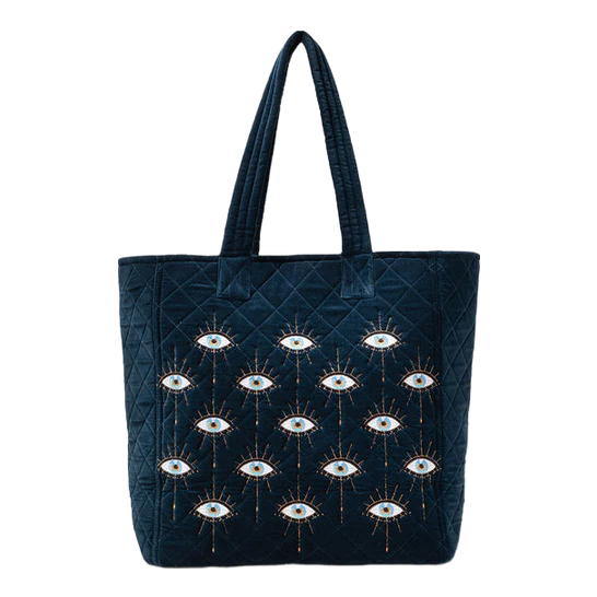 Elizabeth Scarlett Mystical Eyes Tote - Ivy Blue