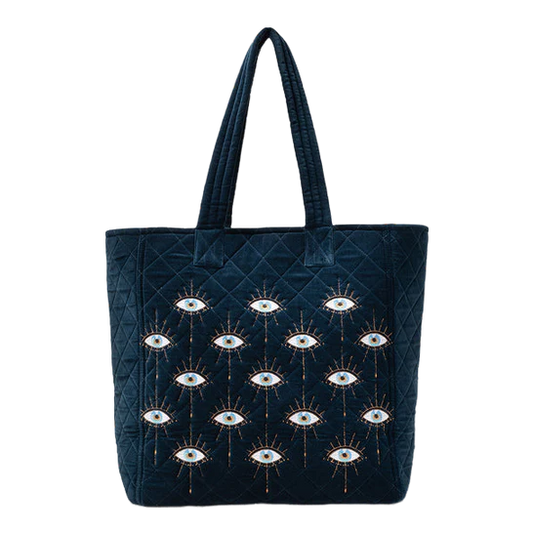 Elizabeth Scarlett Mystical Eyes Tote - Ivy Blue