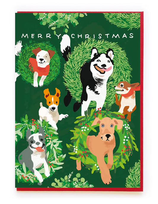 Dogs Christmas Card - Pack of 5